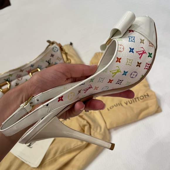 Authentic multicolored Louis Vuitton heels. Size 39 (US 9). - Picture 6 of 10